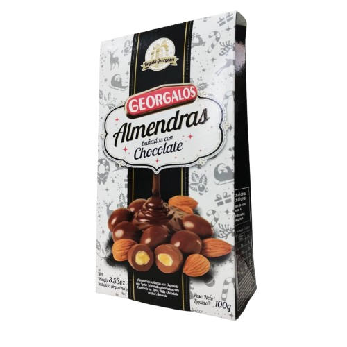 Almendras con chocolate x 80g.